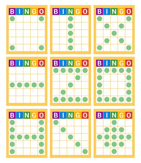 easy bingo patterns printable|Free Printable Bingo Cards .